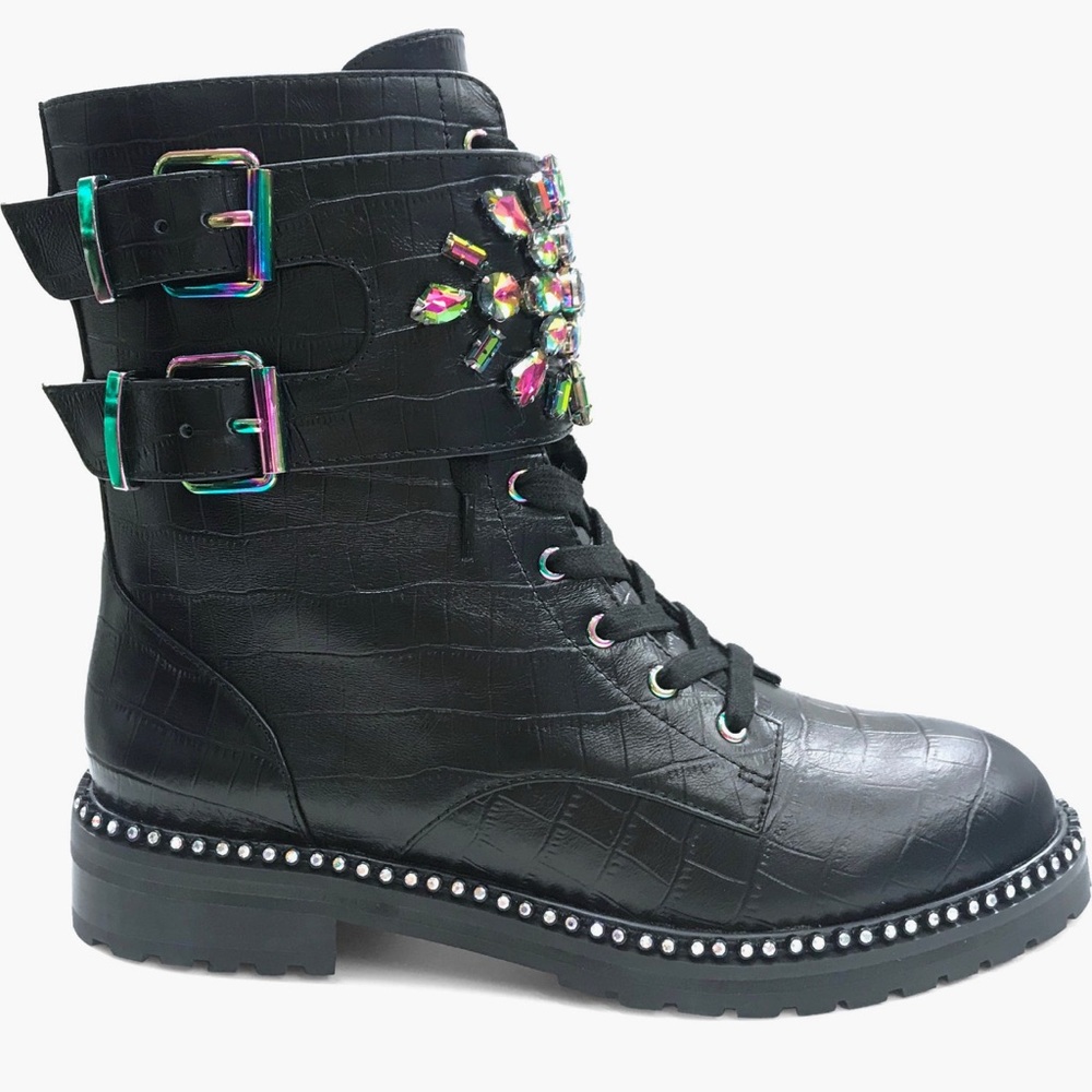 Kurt Geiger London Stoop Combat Boots  8.5